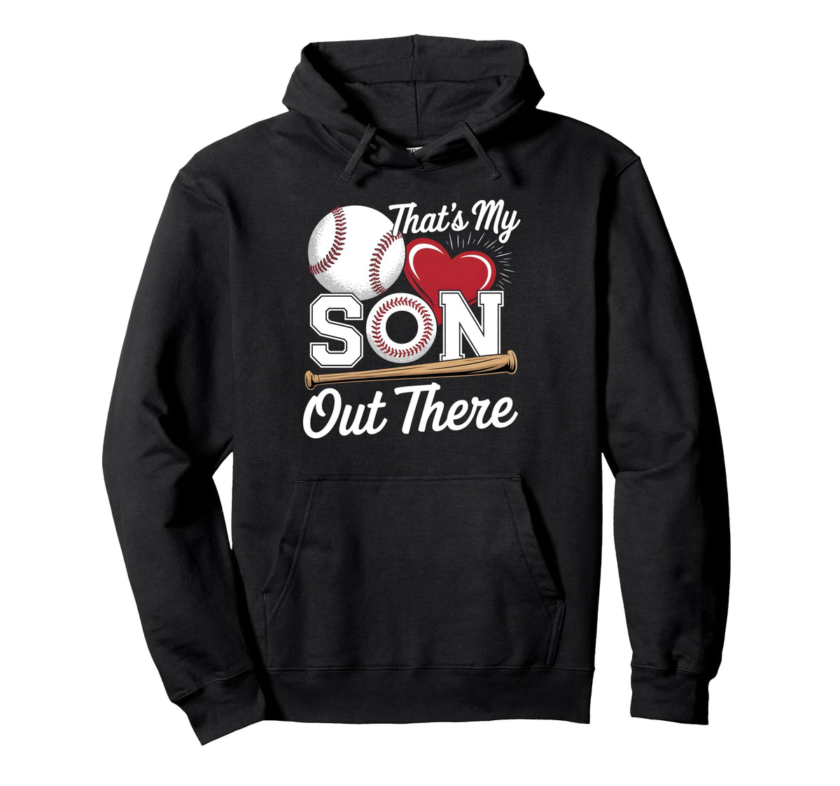 Thats My Son Baseball Grandma Mothers Hoodie - Aesthetic Graphic Men Women