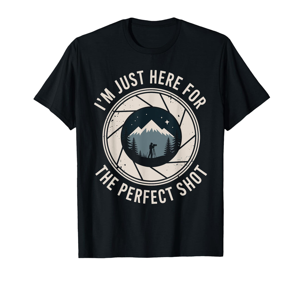 Photography Camera Photographer Lens T-Shirt - Casual Everyday Wear Unisex