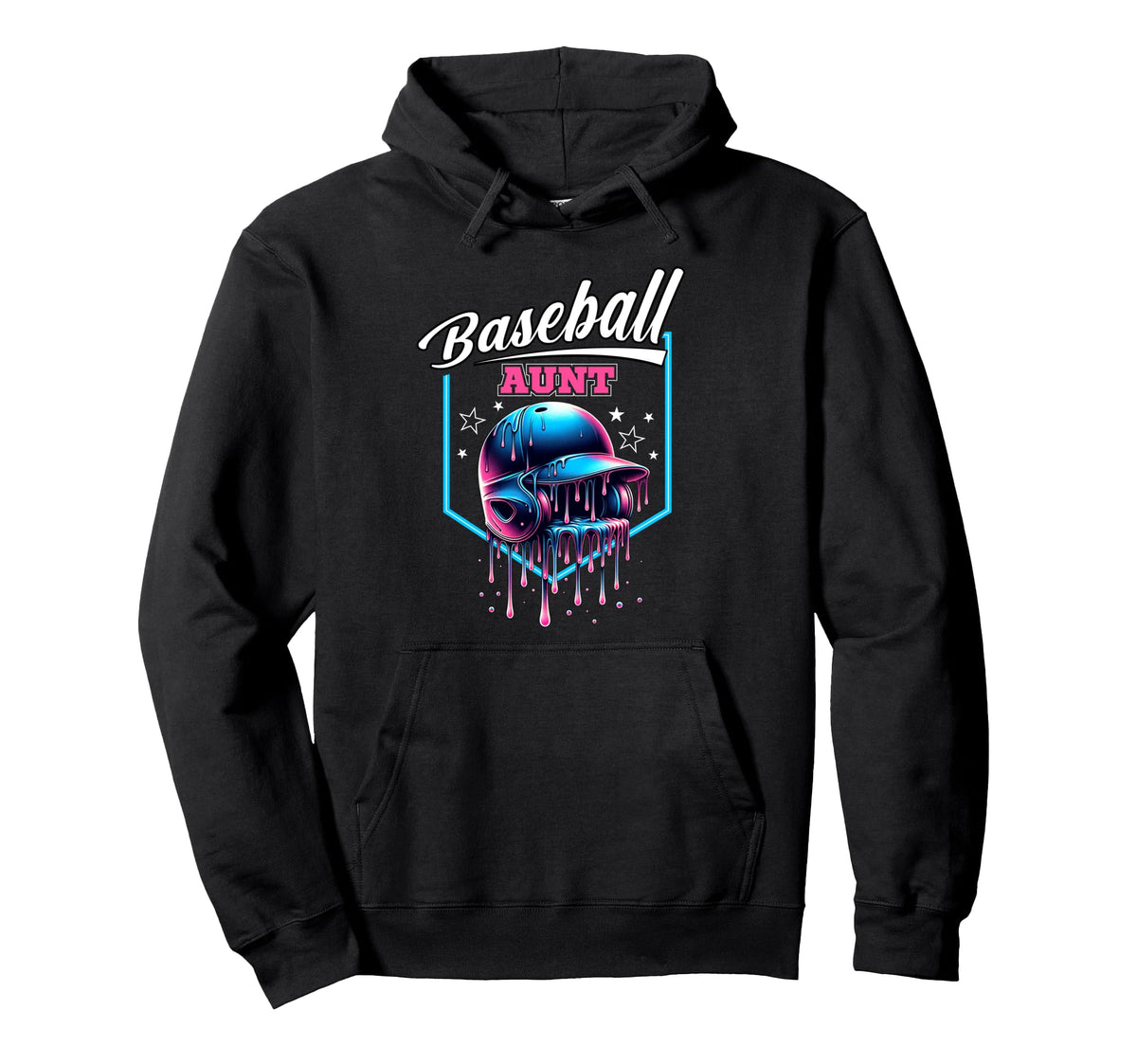 Baseball Aunt Ice Cream Drip Sprinkles Hoodie - Streetwear Style Men Women