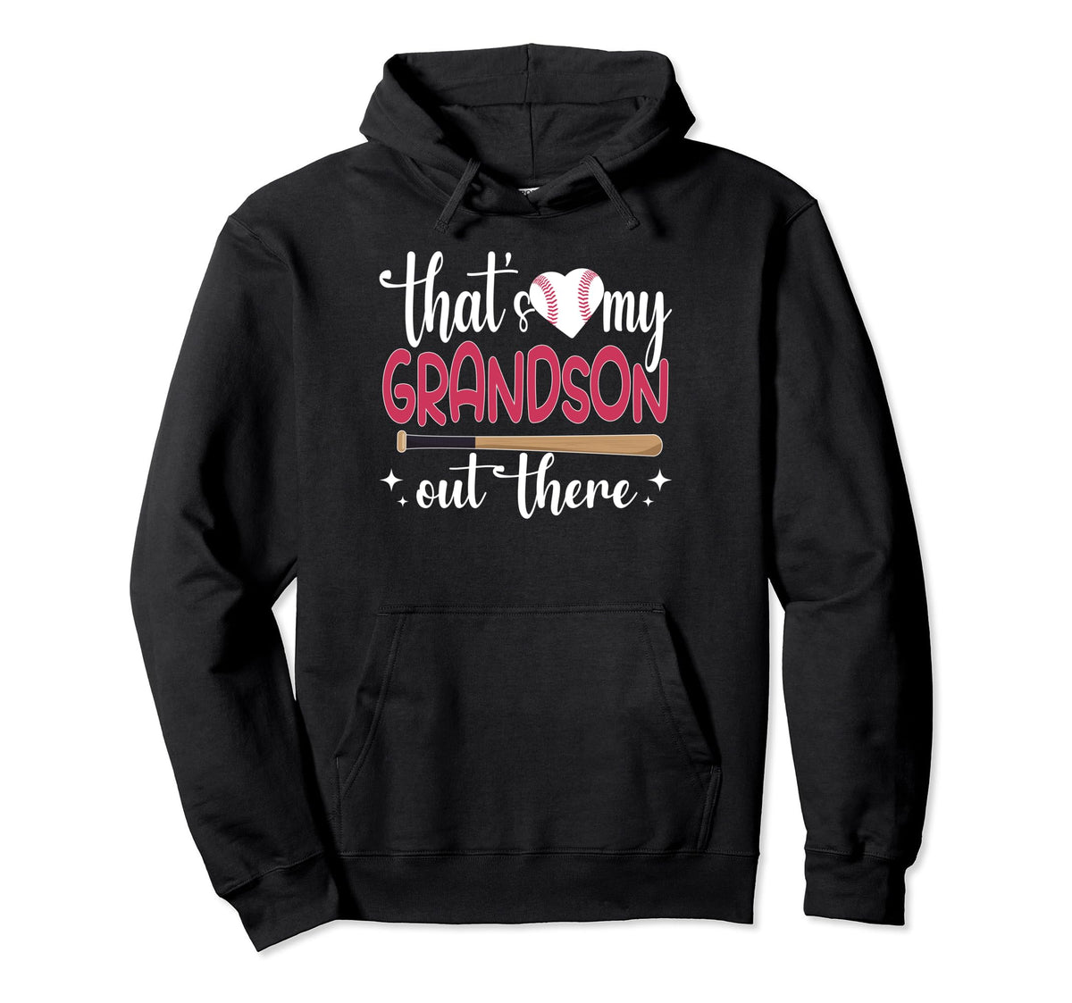 Funny Thats My Grandson Out There Grandpa Hoodie - Minimalist Print Unisex