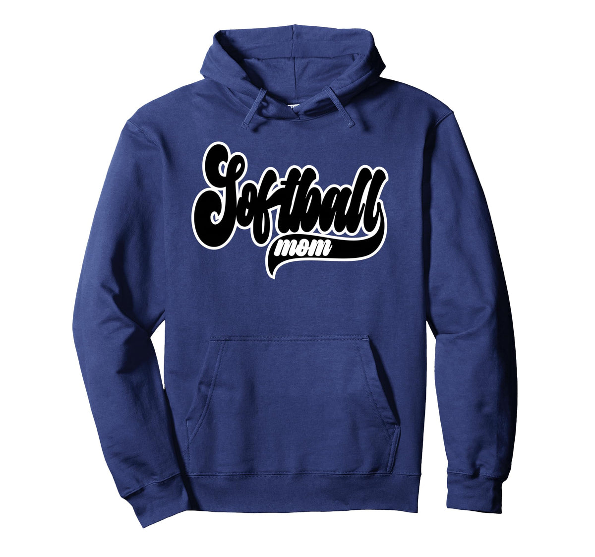 Softball Mom Sports Team Game Day Mama Hoodie - Trendy Graphic for Adults