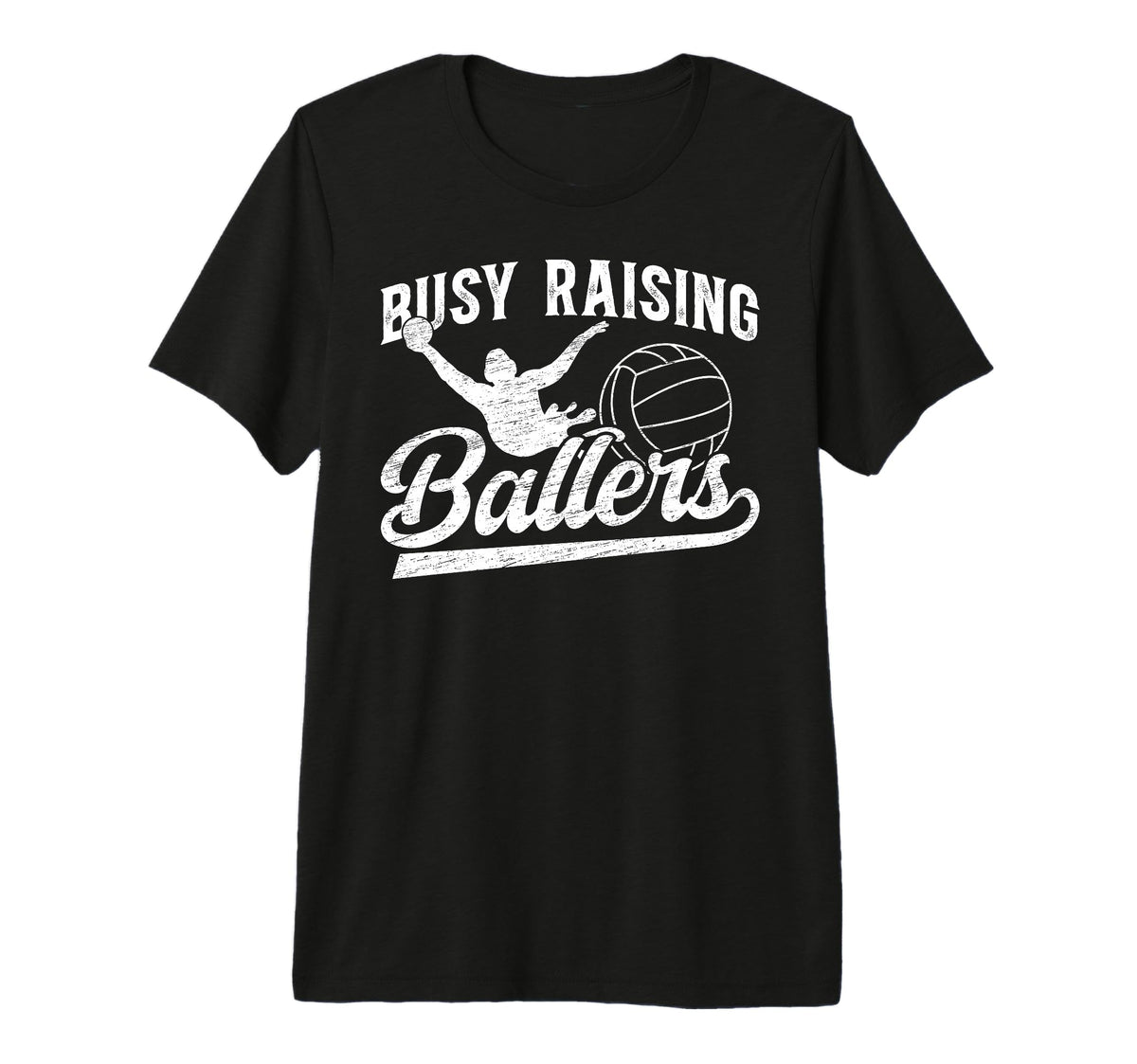 Mens Raising Ballers Water Polo Dad T-Shirt - Fun Novelty Design Men Women