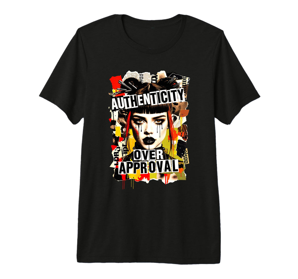 90S Grunge Punk Collage Aesthetic T-Shirt - Casual Everyday Wear Unisex