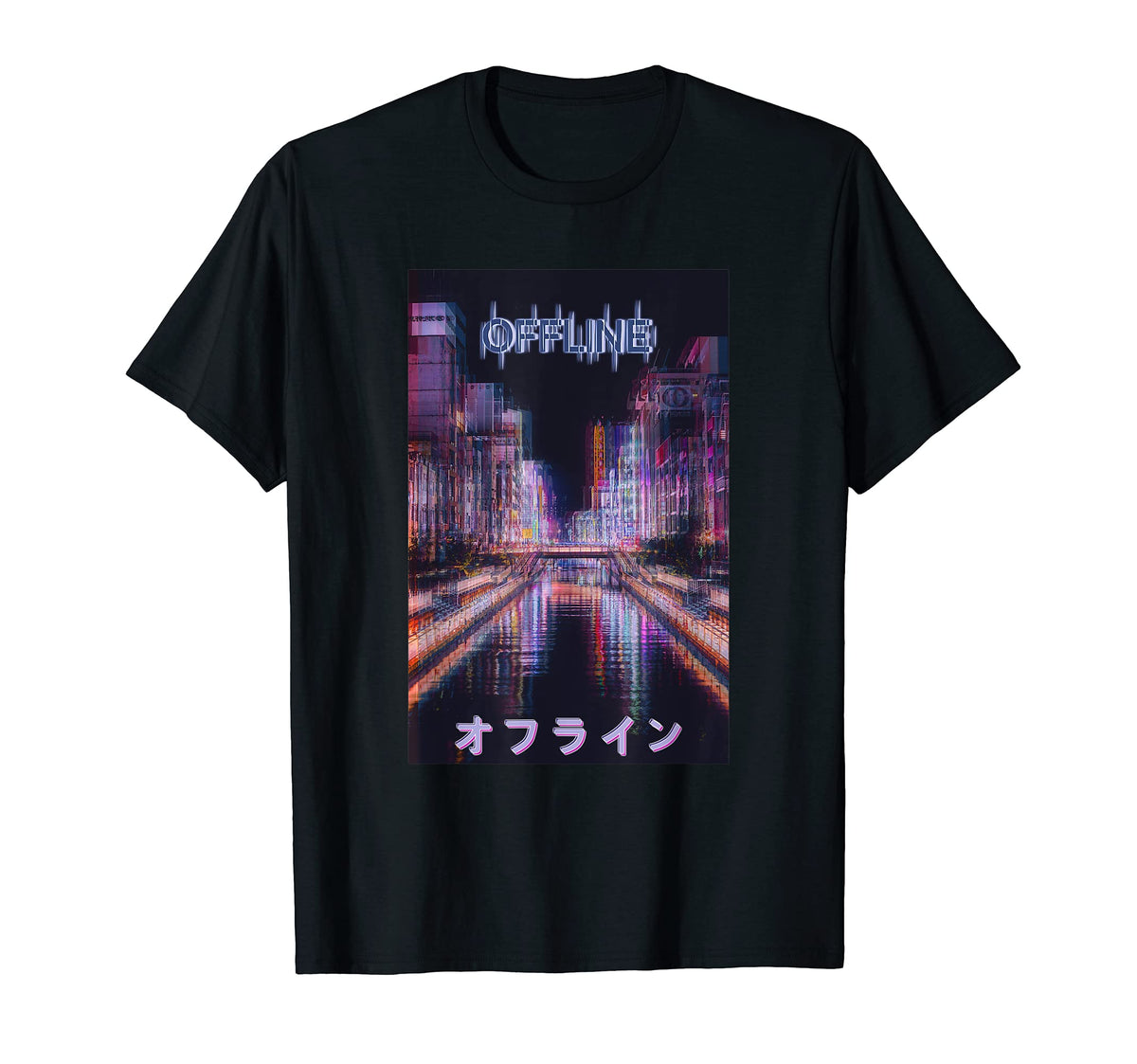 Offline Streetwear Grunge Aesthetic T-Shirt - Minimalist Print Men Women