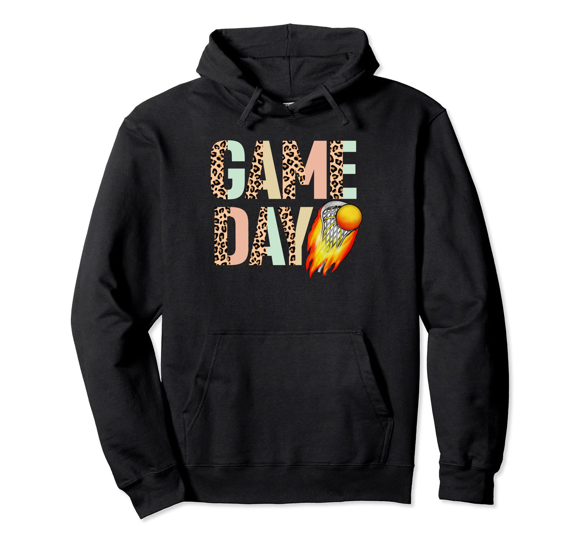 Leopard Lacrosse Mom Shirts Game Day Vibes Hoodie - Streetwear Style Unisex