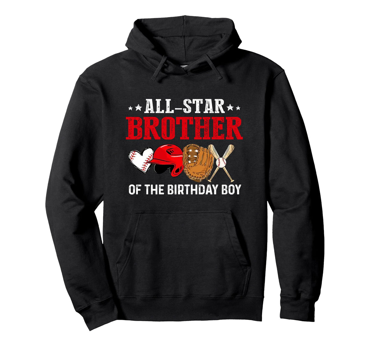 All Star Brother Birthday Baseball Hoodie - Streetwear Style for Adults