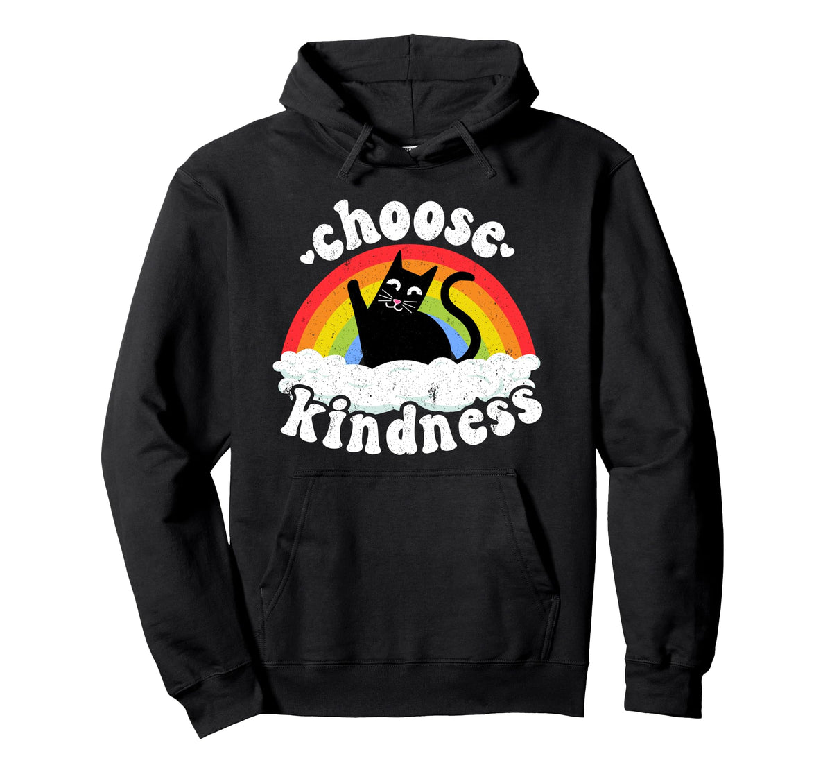 Anti Bullying Rainbow Peace Kind Hoodie - Streetwear Style for Adults