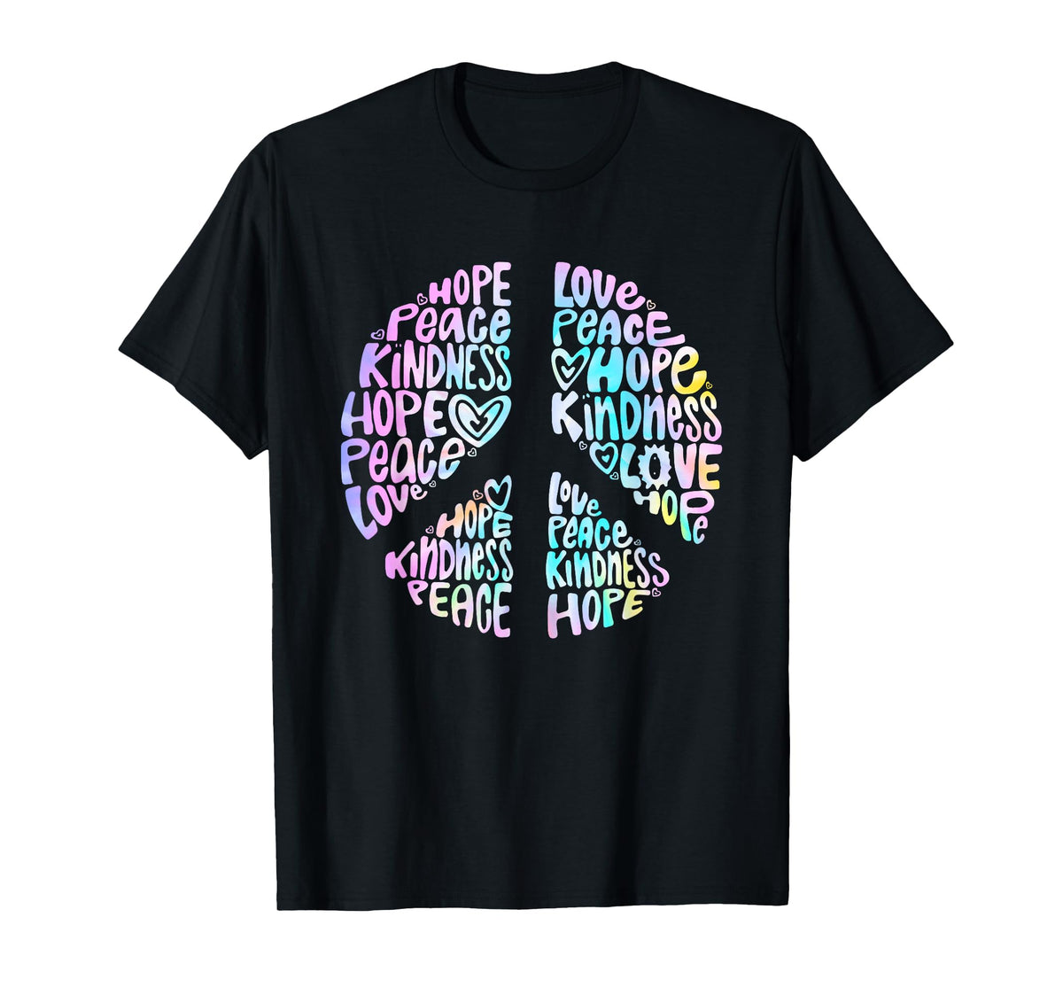70S Hippie Costume Hope Love T-Shirt - Streetwear Style for Adults