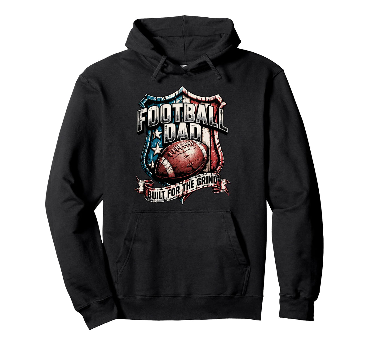 Patriotic Proud Us American Fathers Hoodie - Custom Art Print Men Women
