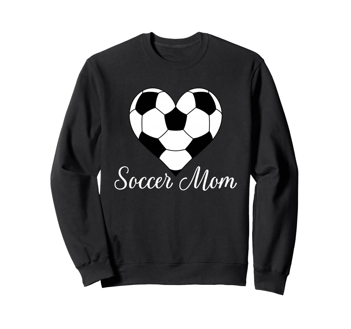 Soccer Mom Heart Soccer Ball Funny Sweatshirt - Trendy Graphic Men Women