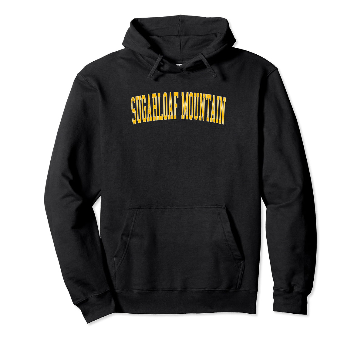 Sugarloaf Mountain Distressed Gold Hoodie - Streetwear Style Men Women