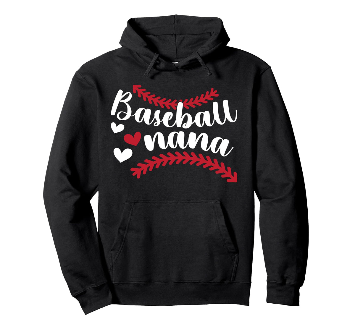 Baseball Nana Grandma Proud Nana Baseball Hoodie - Trendy Graphic Unisex