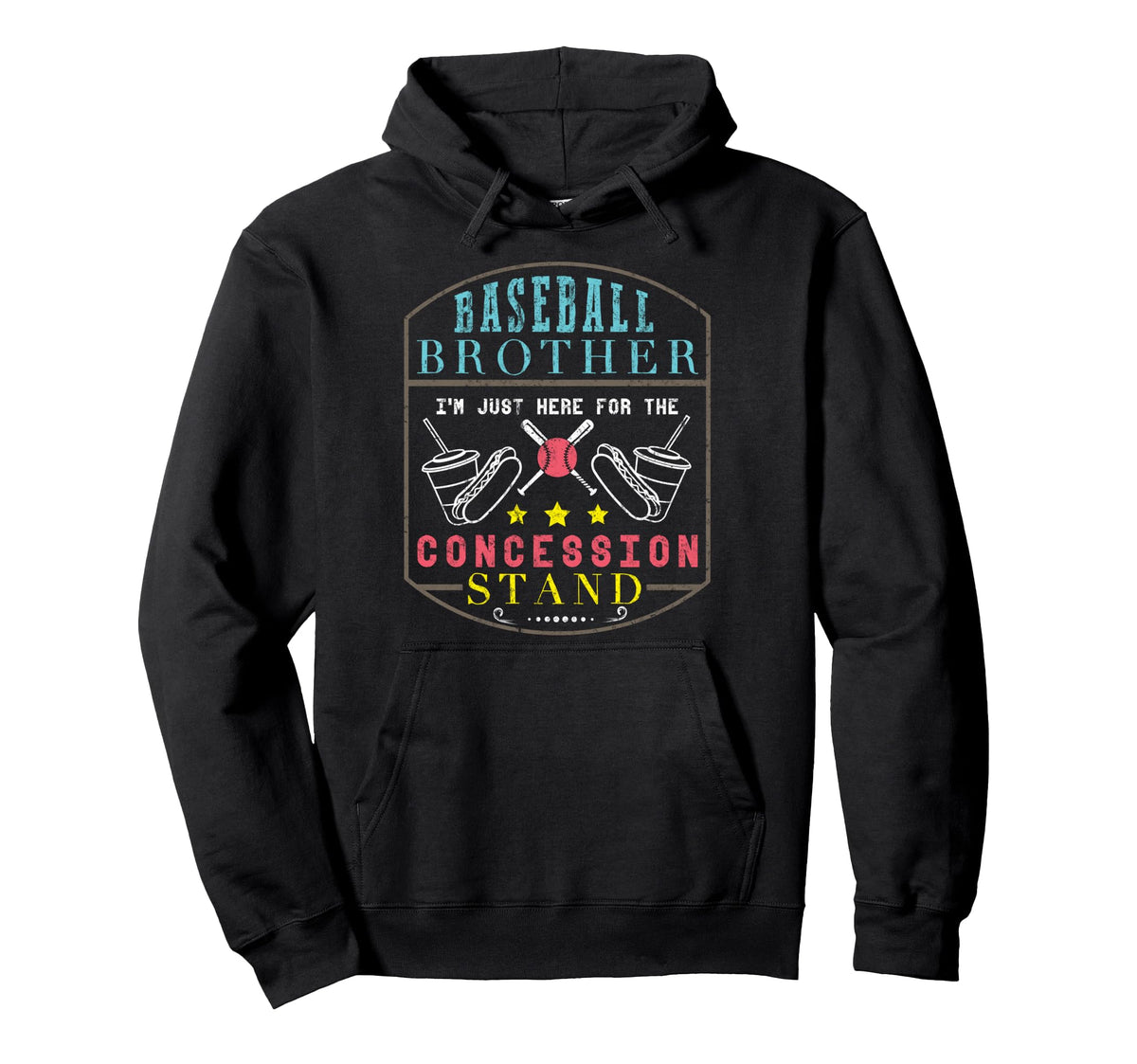 Baseball Brother Concession Stand Hoodie - Streetwear Style Men Women