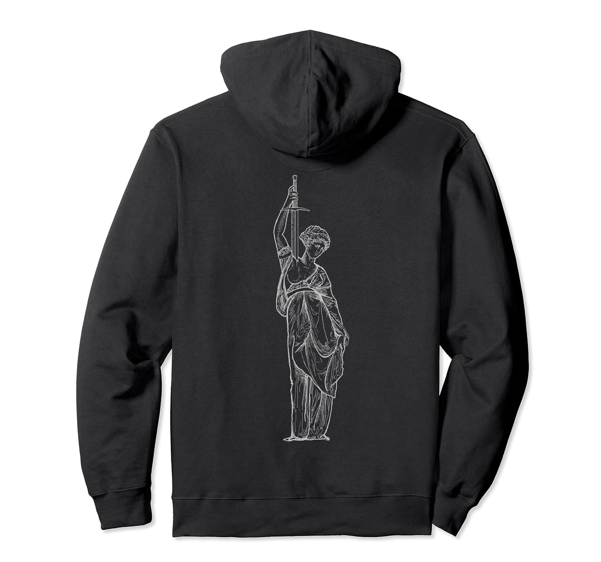Greco Greek Roman Vaporwave Sword Battle Hoodie - Trendy Graphic Men Women