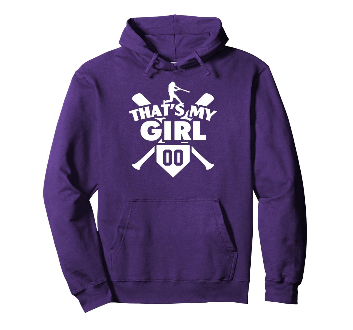 Baseball Mom Dad Thats My 00 Softball Hoodie - Streetwear Style Unisex