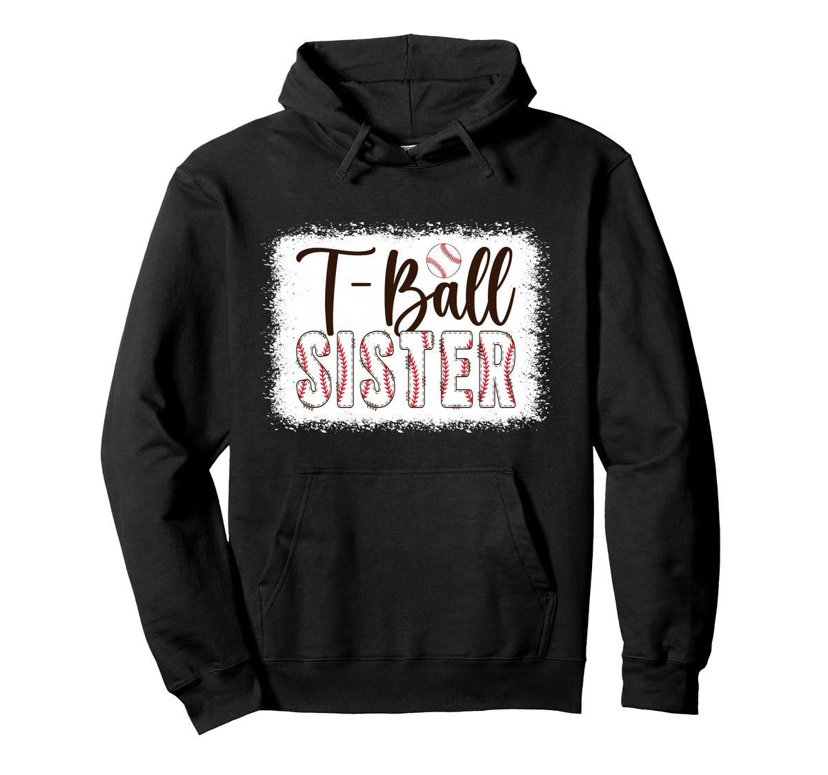 T Ball Sister Baseball T Ball Player Ball Hoodie - Minimalist Print Unisex