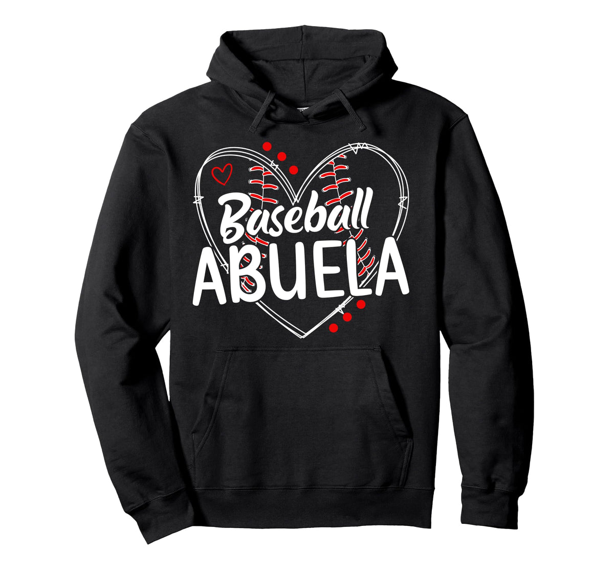 Baseball Abuela Heart Abuela Hoodie - Casual Everyday Wear Men Women