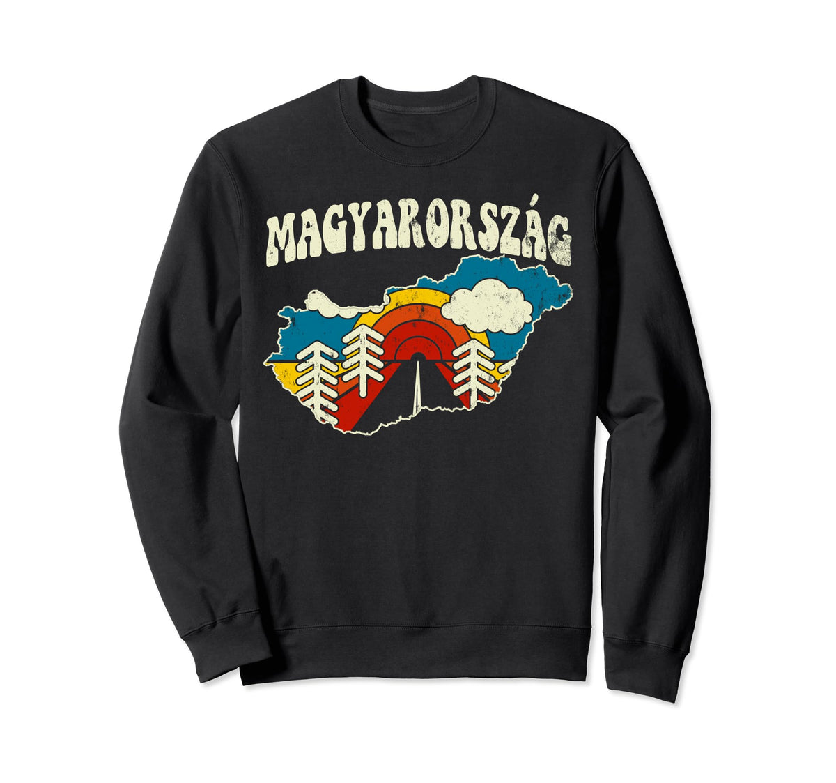 Hungary Hungarian Country Sweatshirt - Casual Everyday Wear for Adults