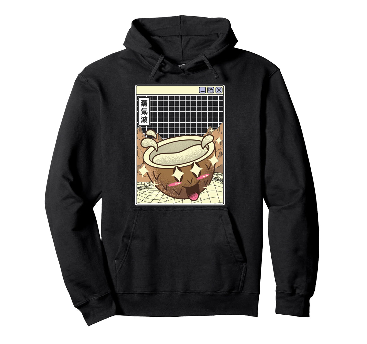 Happy Coconut Digital Japan 80S Otaku Hoodie - Trendy Graphic Men Women