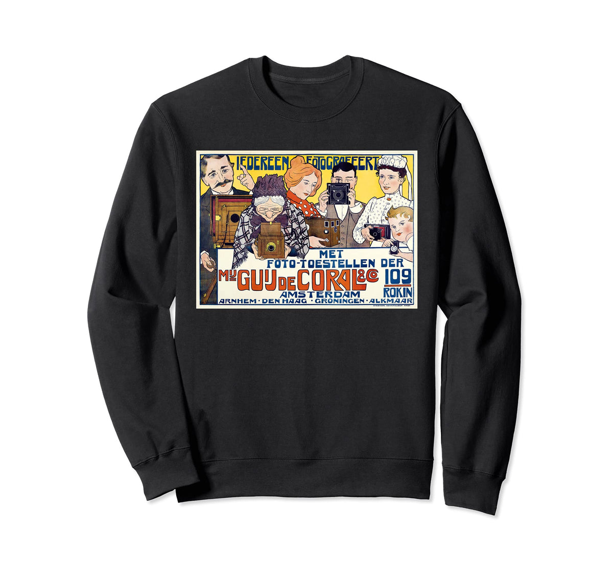 Art Nouveau Camera Photography Sweatshirt - Streetwear Style Men Women
