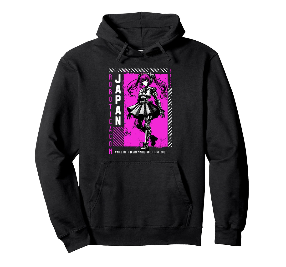 Japanese Aesthetic Vaporwave Urban Hoodie - Minimalist Print Men Women