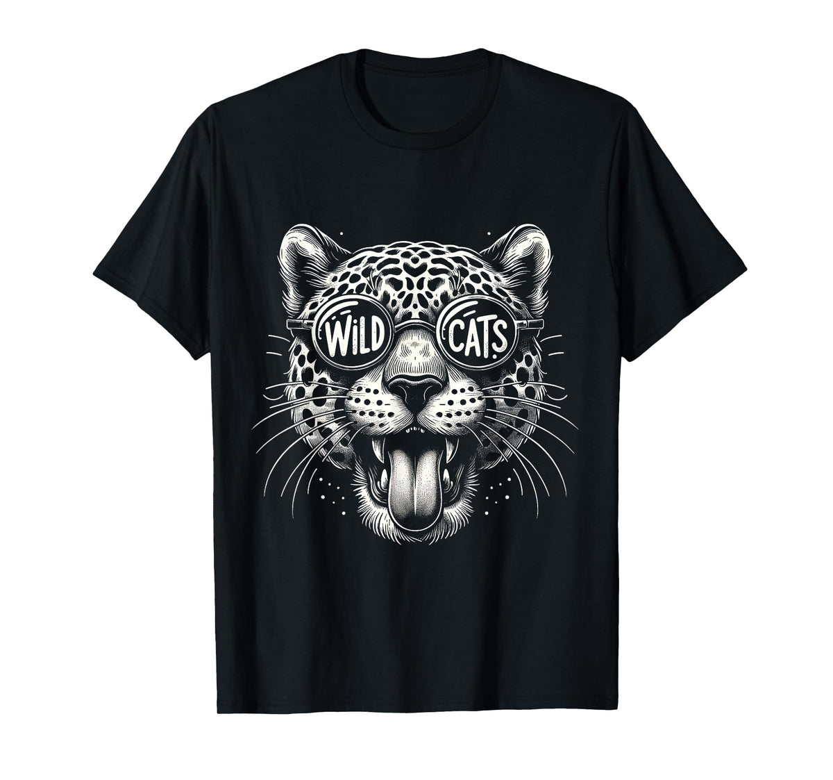 Wildcats School Sports Fan Team T-Shirt - Custom Art Print for Adults