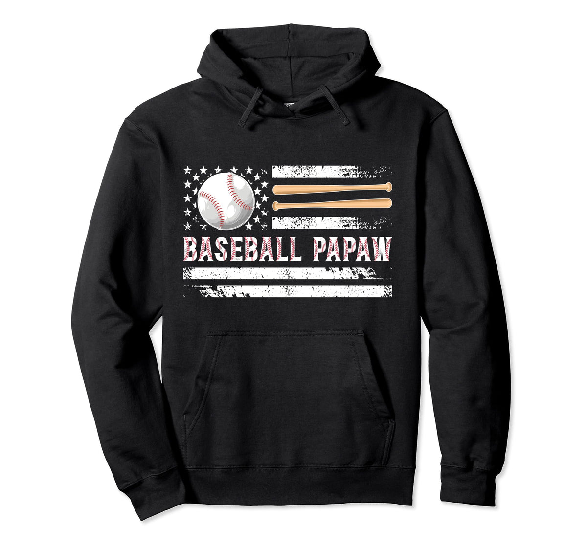 Baseball Papaw Baseball Player Papaw Hoodie - Streetwear Style for Adults