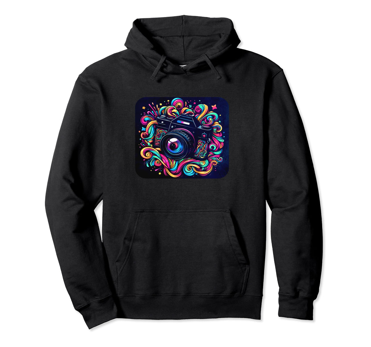 Colorful Photographer Psychodelic Hoodie - Aesthetic Graphic Men Women
