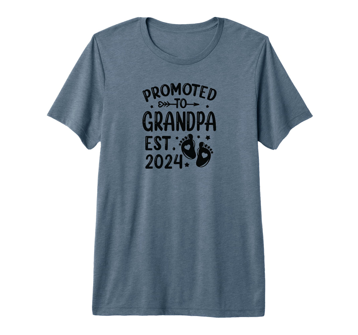 Soon To Grandpa Est 2024 Father Day T-Shirt - Trendy Graphic for Adults