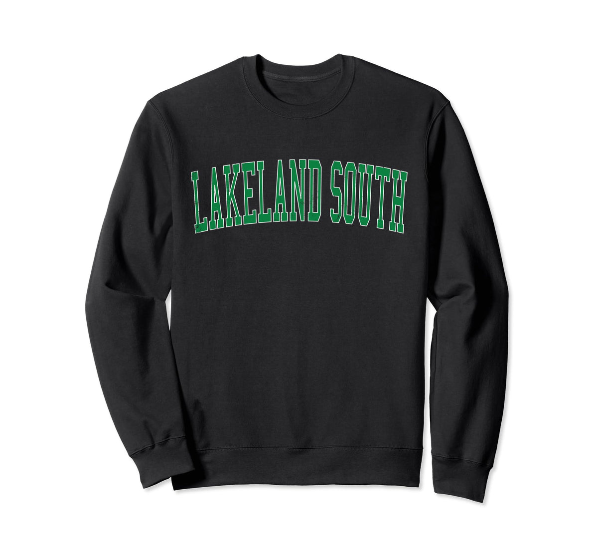 Lakeland South Wa Distressed Green Sweatshirt - Streetwear Style Men Women