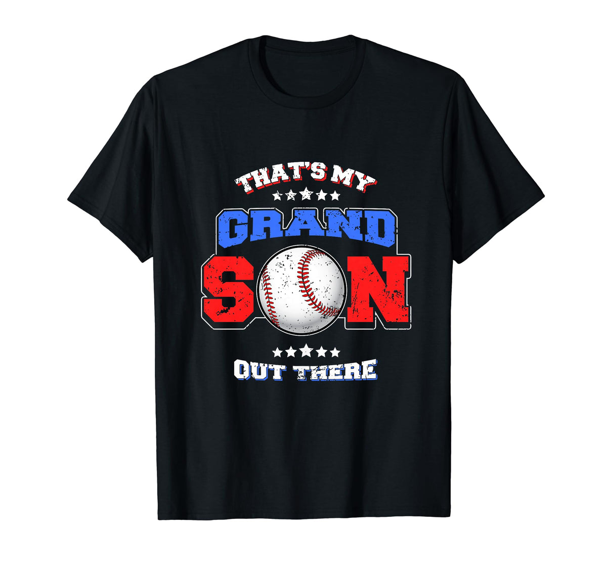 Baseball Thats My Grandson Out There T-Shirt - Streetwear Style for Adults
