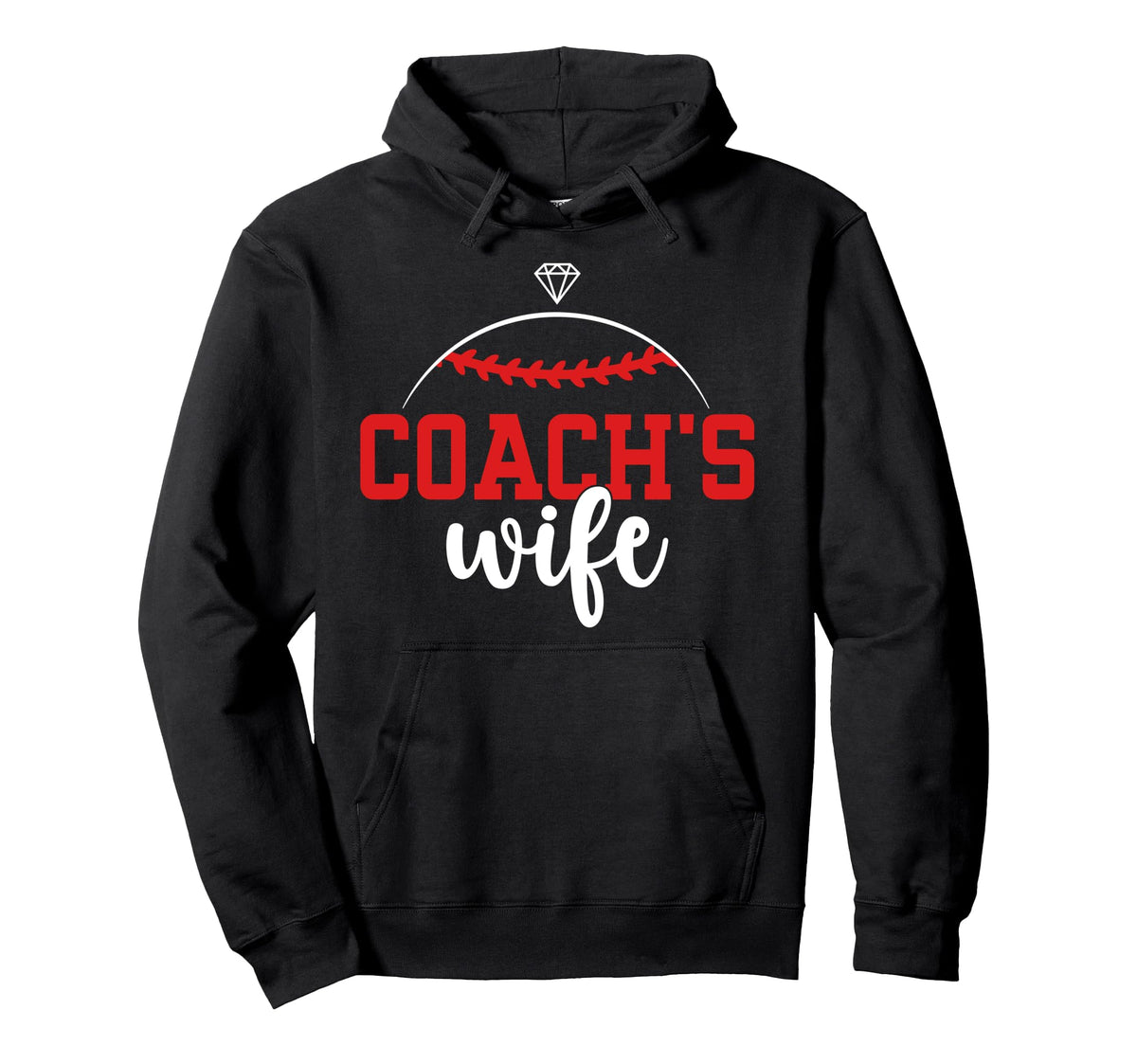 Baseball Coachs Wife Baseball Coach Wife Hoodie - Trendy Graphic for Adults
