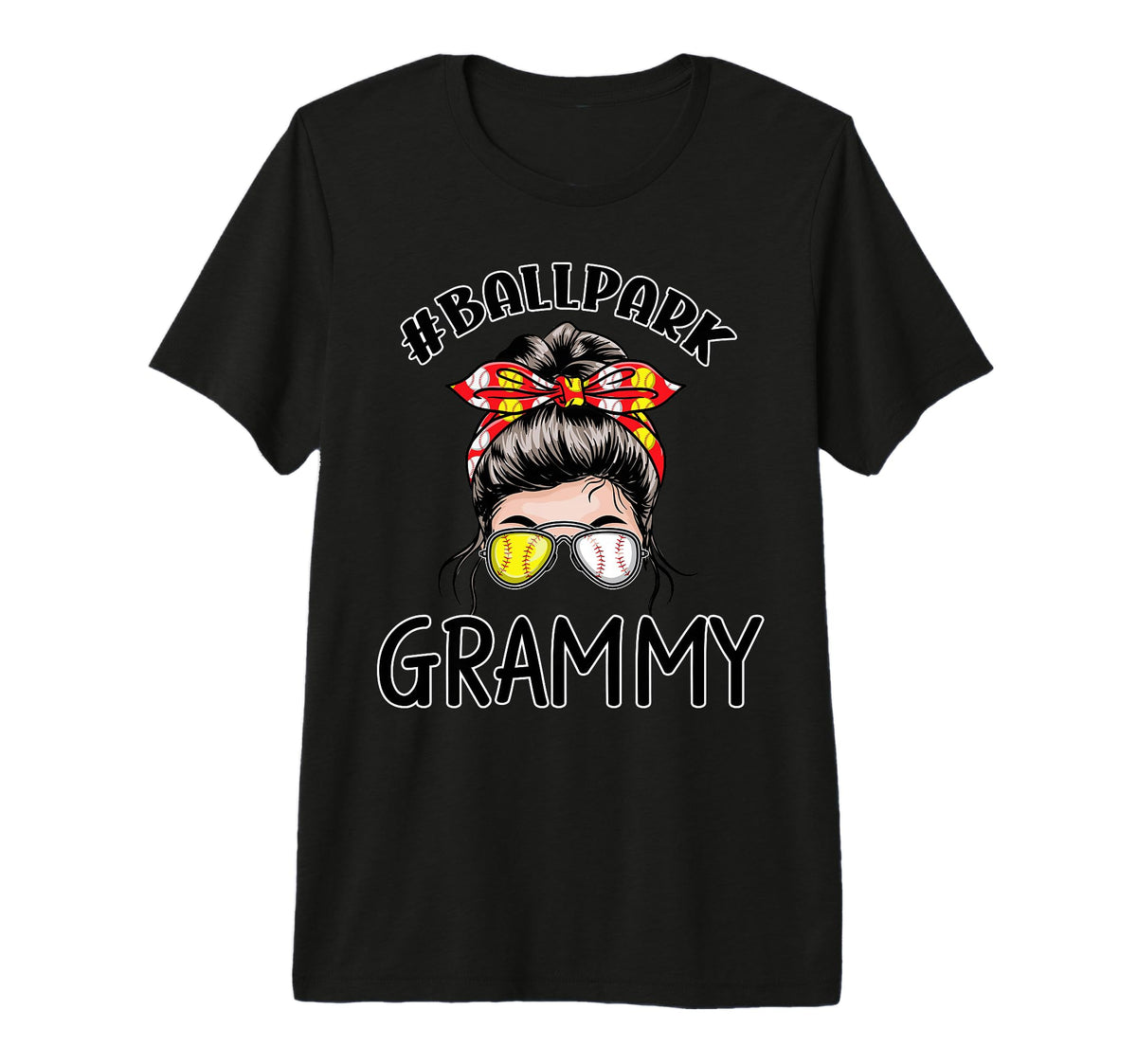 Baseball Grammy Ballpark Grandma T-Shirt - Streetwear Style Unisex