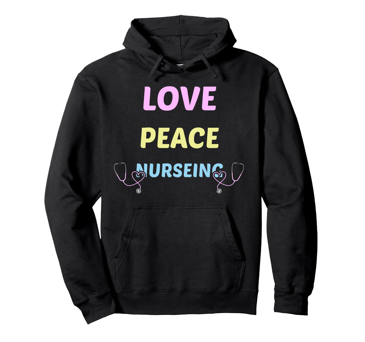 Love Peace Nursing Rn Lpn Gift Healthcare T-Shirt - Graphic Print Men Women