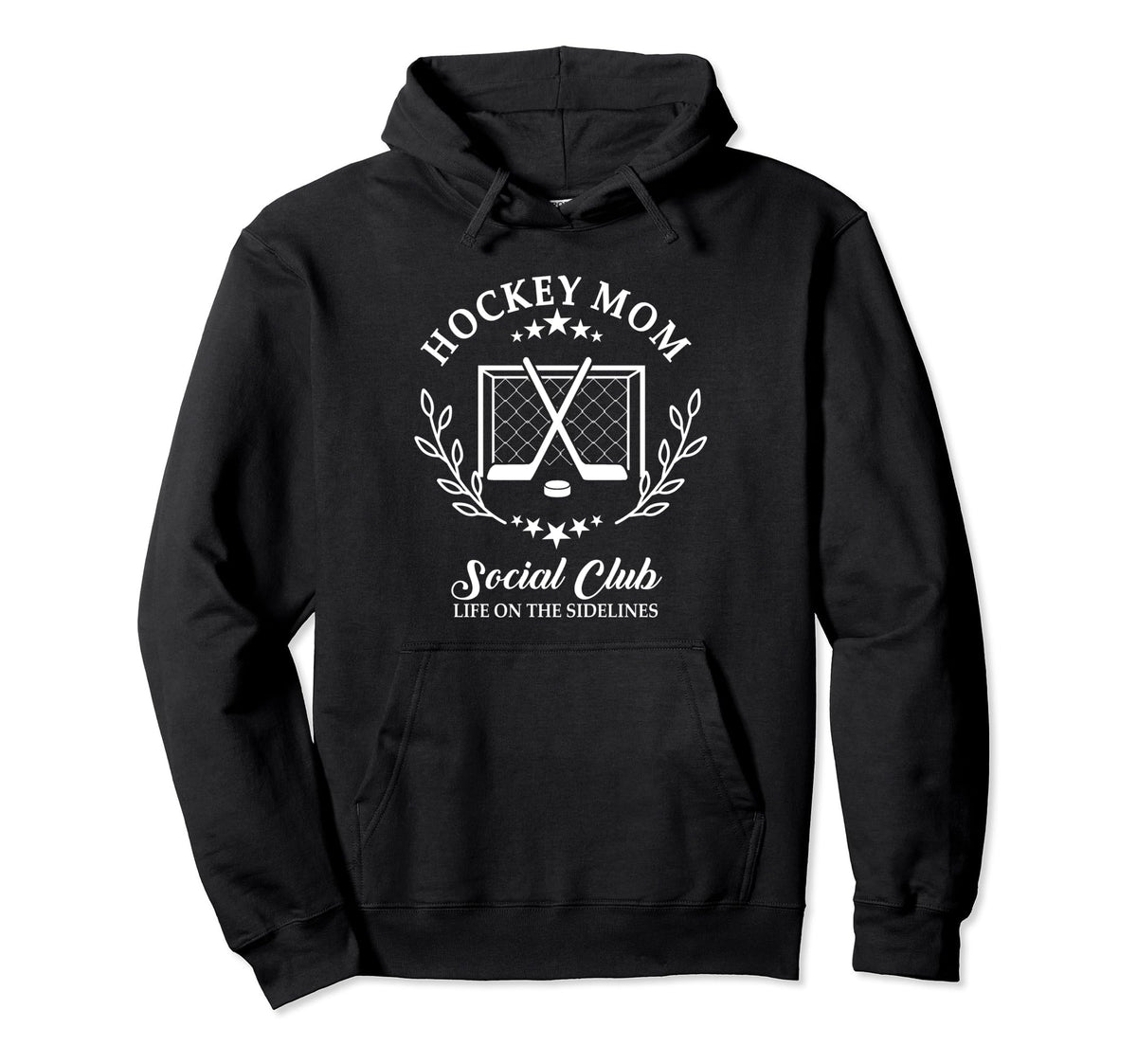 Sideline Social Club Hockey Mom Game Hoodie - Custom Art Print for Adults