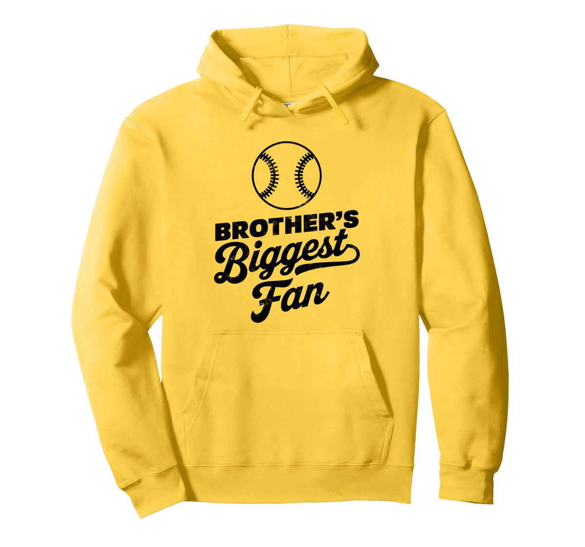 Brothers Biggest Fan Baseball Sports Hoodie - Novelty Apparel for Adults