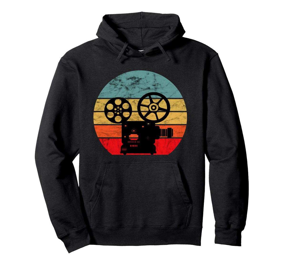 Filmmaker Camera Film Producer Sunset Hoodie - Trendy Graphic for Adults