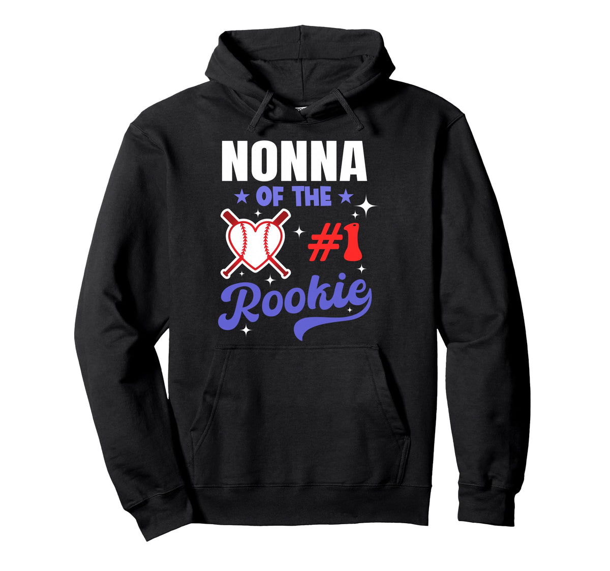 Nonna Rookie 1St Baseball Birthday Hoodie - Minimalist Print Men Women