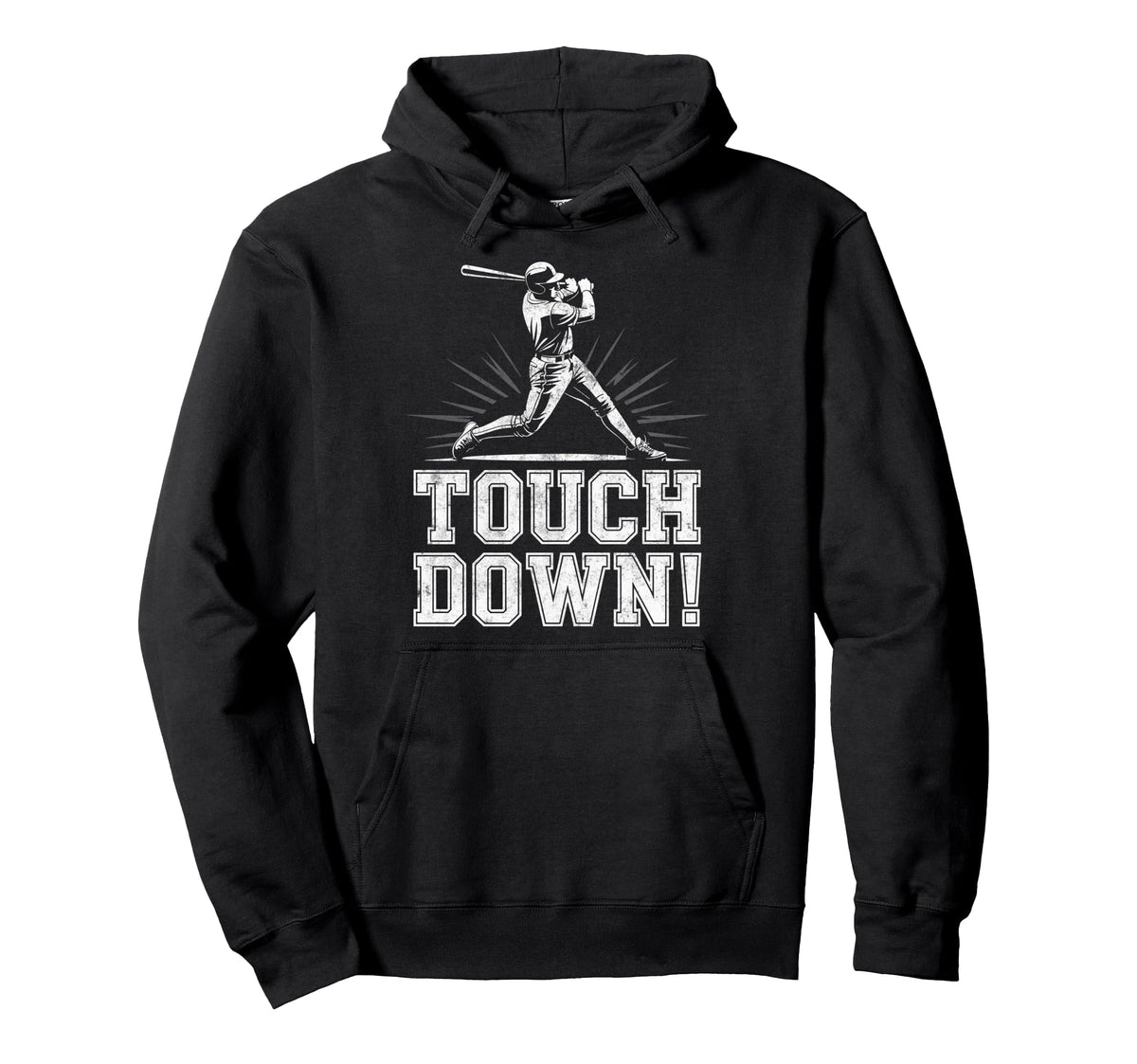 Baseball Football Joke Touchdown Funny Hoodie - Streetwear Style Unisex