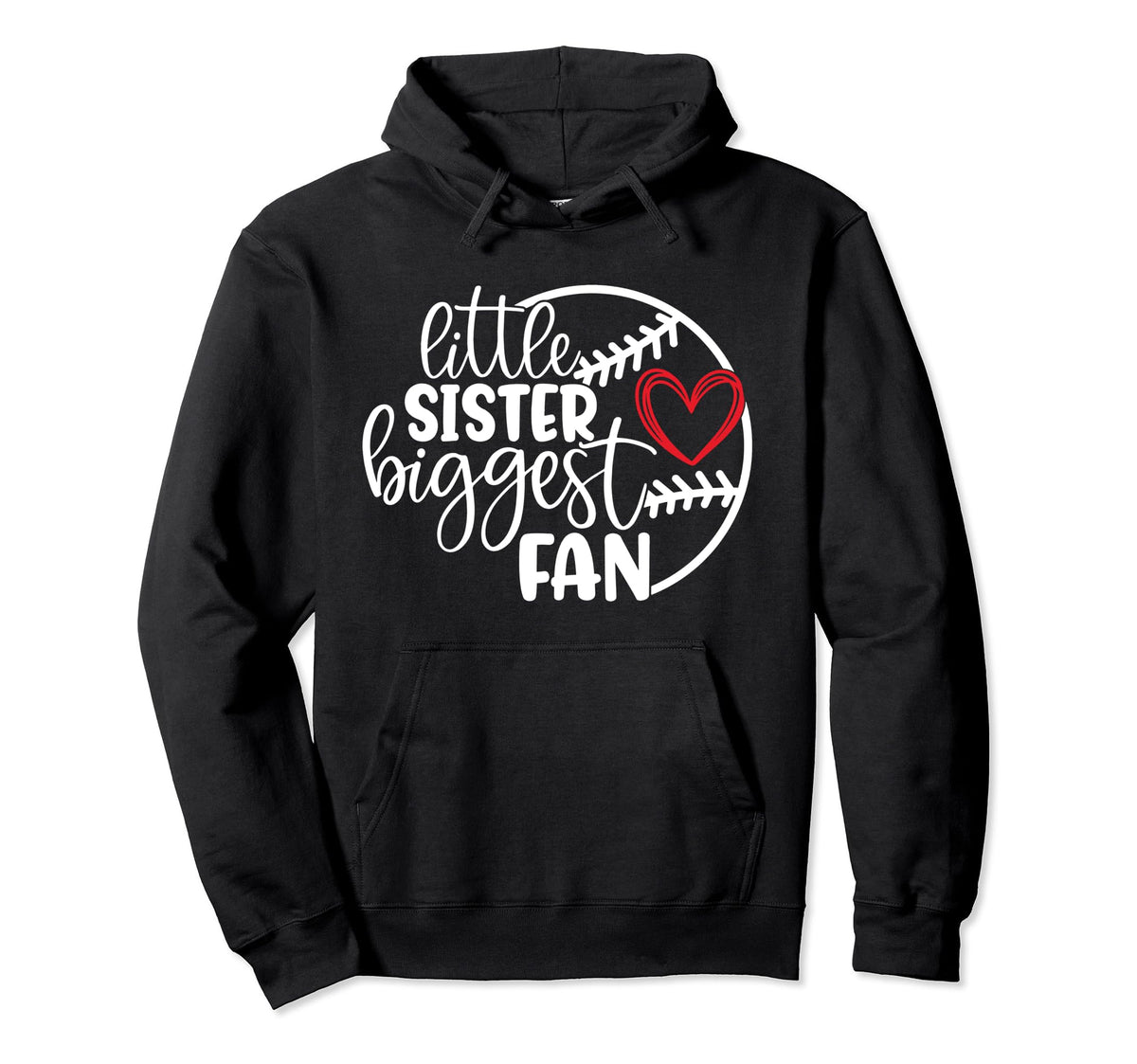 Little Sister Biggest Fan Funny Hoodie - Aesthetic Graphic Men Women