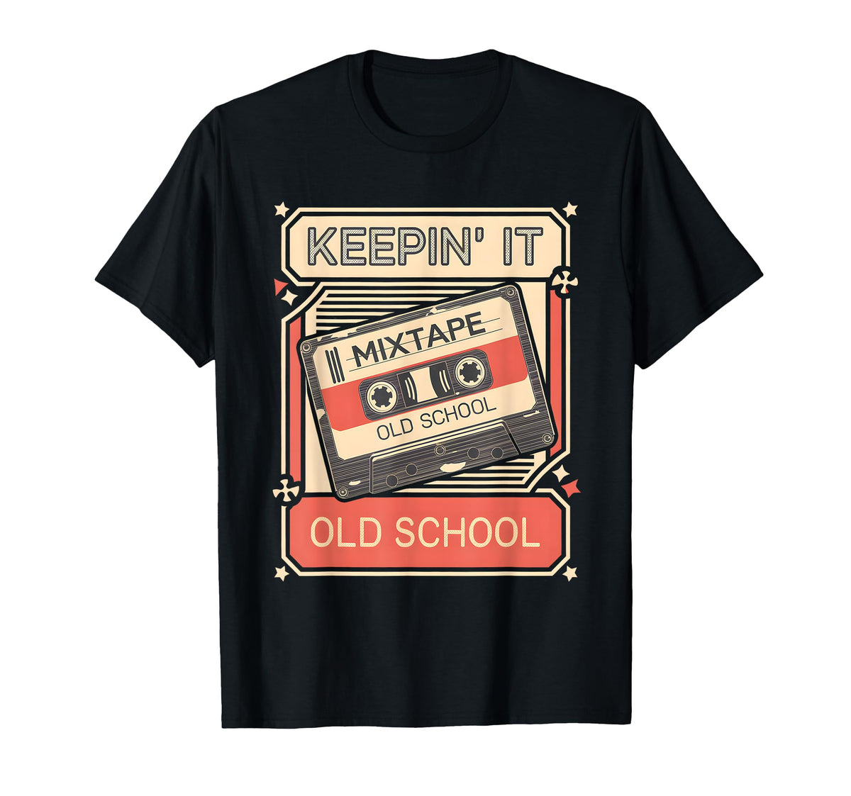 Old School Hip Hop 80S 90S Cassette T-Shirt - Streetwear Style for Adults
