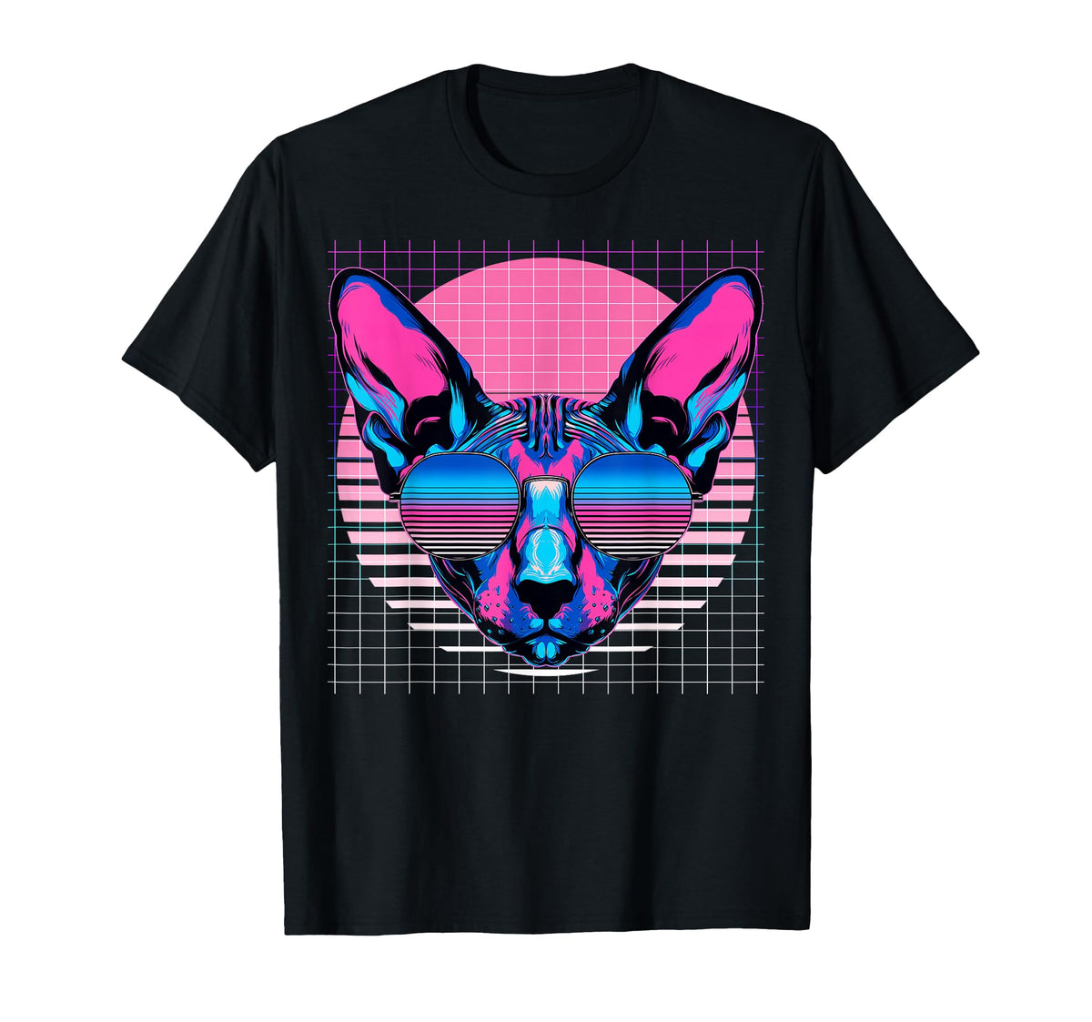 Oriental Shorthair Sunglasses Cat T-Shirt - Casual Everyday Wear Unisex
