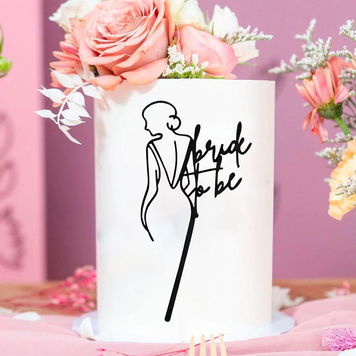 Bride to Be Acrylic Cake Topper