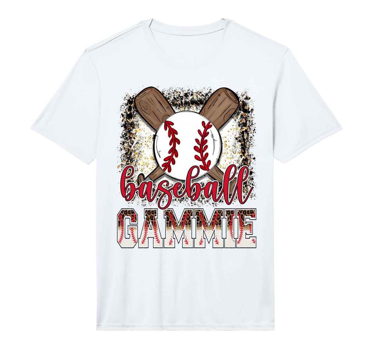 Baseball Gammie Leopard Proud Ball Gammie T-Shirt - Trendy Graphic Unisex