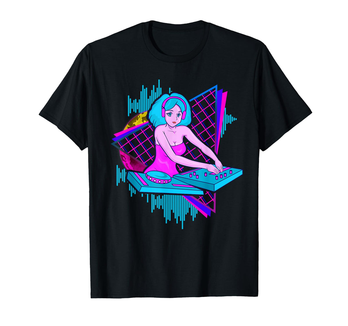 Vaporwave Dj Synthwave Music Vibes T-Shirt - Streetwear Style Men Women
