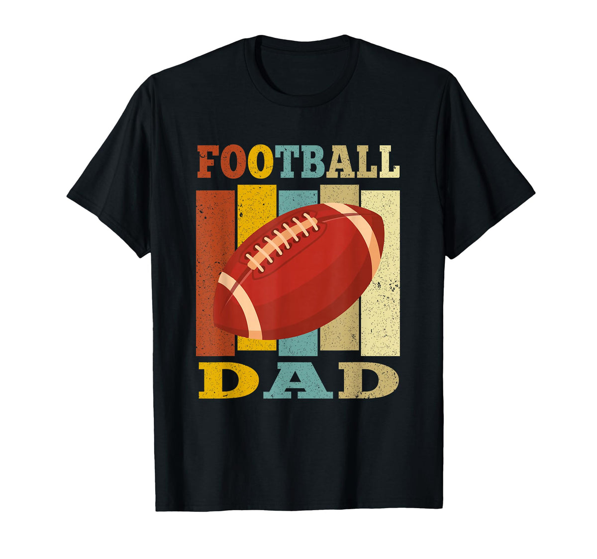 Football Dad American Papa Daddy T-Shirt - Casual Everyday Wear for Adults