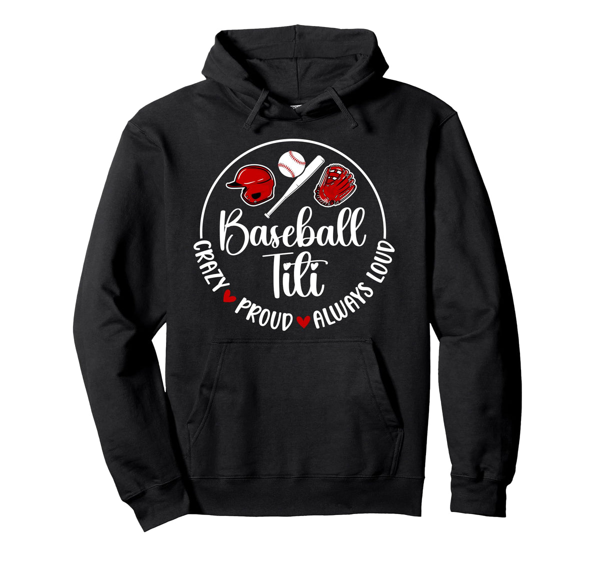 Crazy Proud Baseball Titi Baseball Player Hoodie - Streetwear Style Unisex