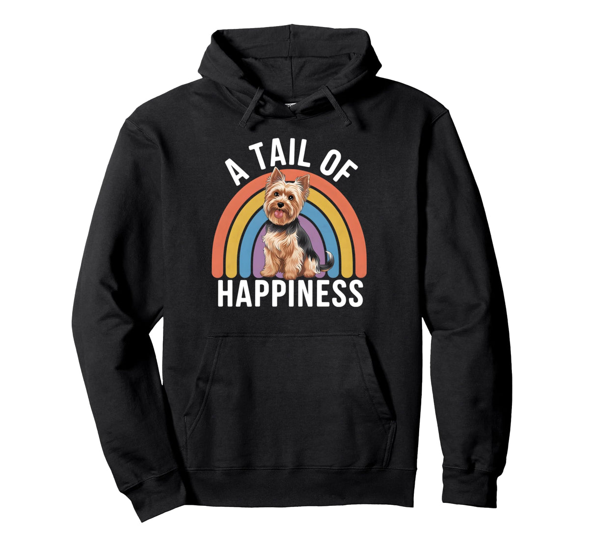 Tail Happiness Yorkshire Terrier Dog Hoodie - Streetwear Style Men Women