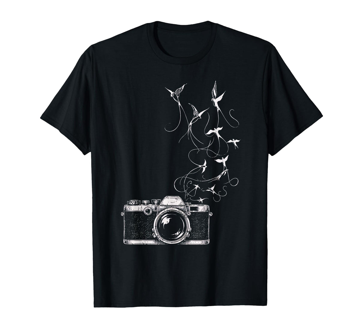 Photographer Camera Photography Birds T-Shirt - Casual Everyday Wear Unisex