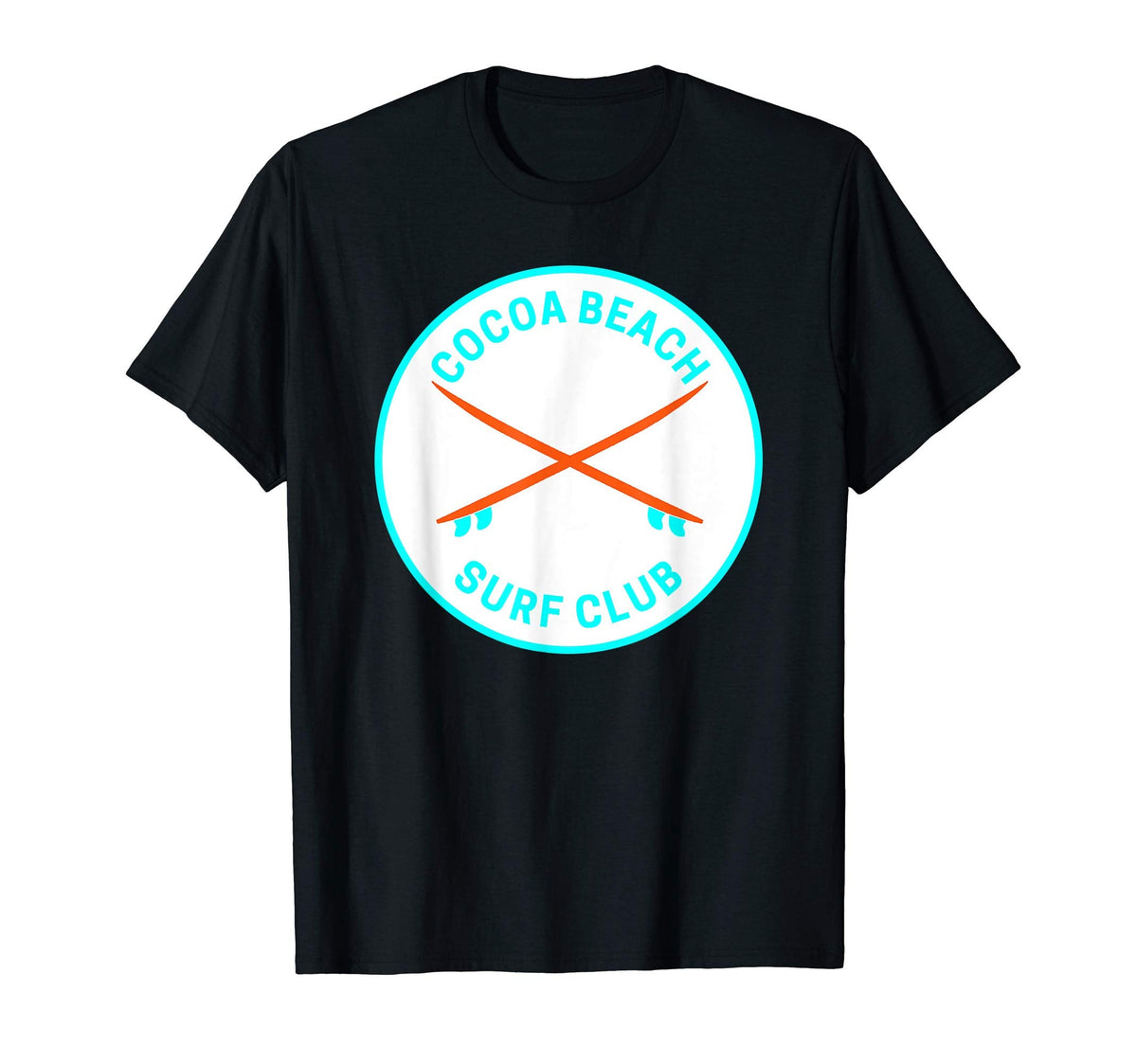 Cocoa Beach Fl Surf Club T-Shirt - Casual Everyday Wear for Adults